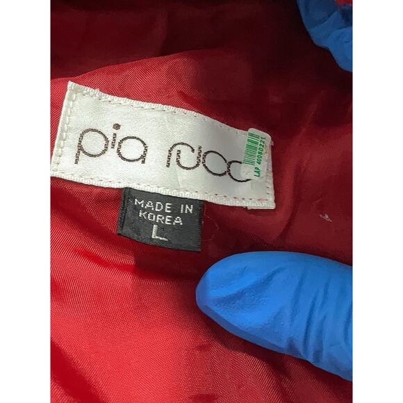 VTG 80s Pia Rucci Skirt Red Suede Midi A Line Full Boho Cowgirl Western L - Picture 4 of 4